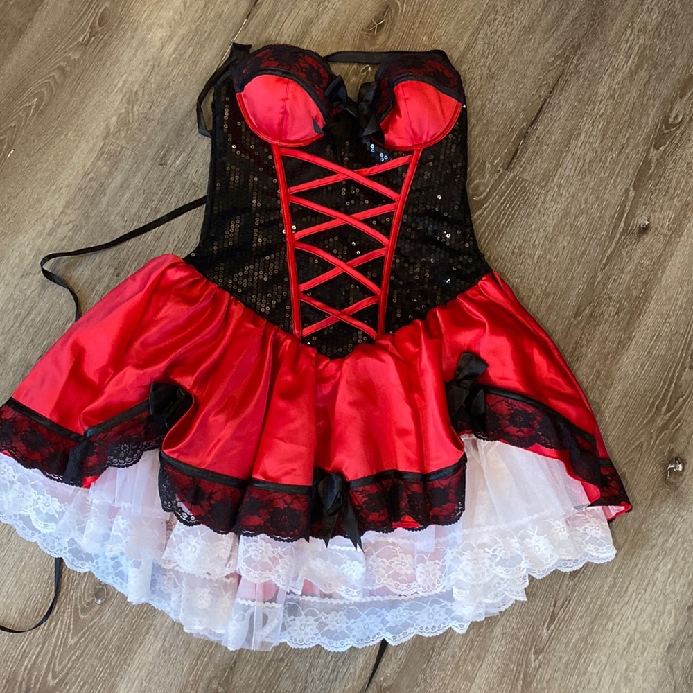 Halloween little red riding Hood women’s sequined costume witty cape